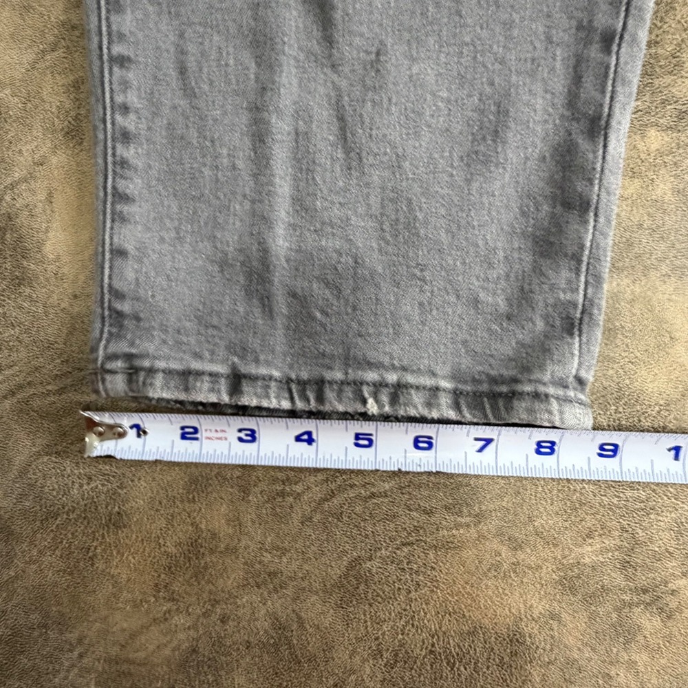 Old Navy OG Loose Jeans Womens 18 Tall Grey High Rise Distressed Pebbles Destroy - Picture 6 of 11